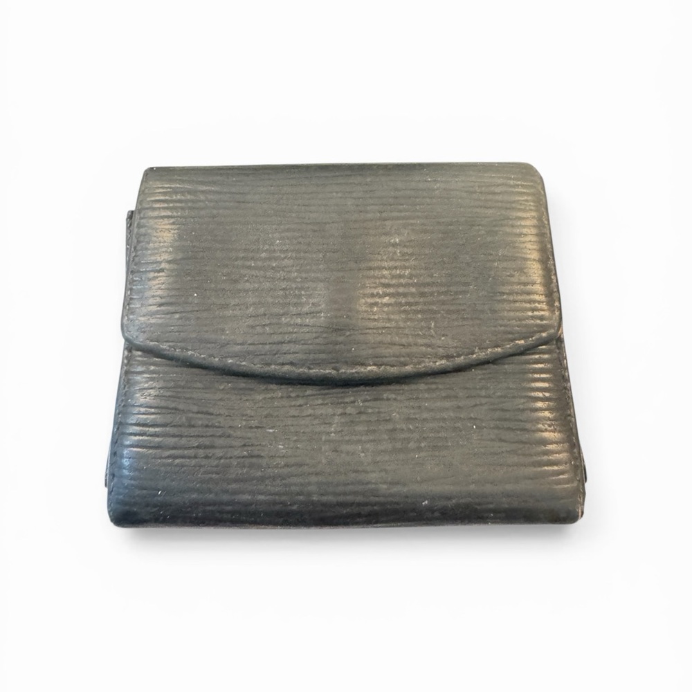 Louis Vuitton Black Textured Wallet